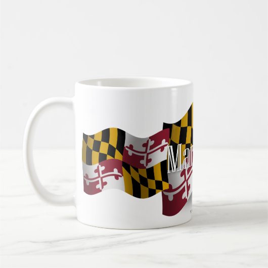 Maryland Waving Flag Koffiemok (Links)