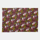 Maryland Waving Flag Theedoek (Horizontaal)
