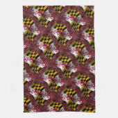 Maryland Waving Flag Theedoek (Verticaal)