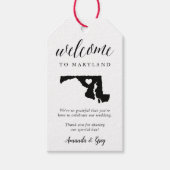 Maryland Wedding Welcome Cadeaulabel (Voorkant)