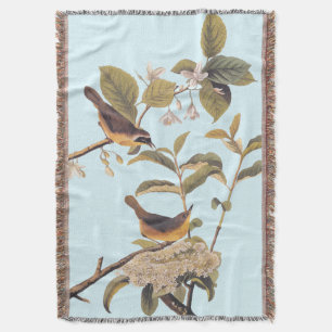 Maryland Yellowkeel Audubon Birds met Flowers Deken