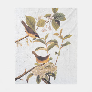 Maryland Yellowkeel Audubon Birds met Flowers Fleece Deken