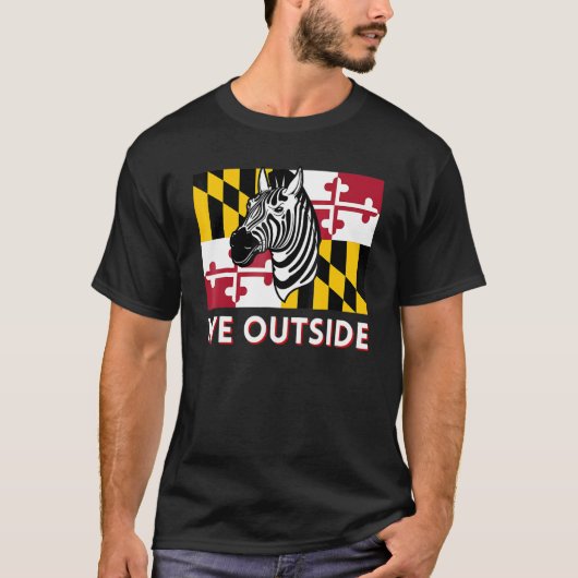 Maryland Zebra Dmv Zebra Pg County Zebra T-shirt (Voorkant)