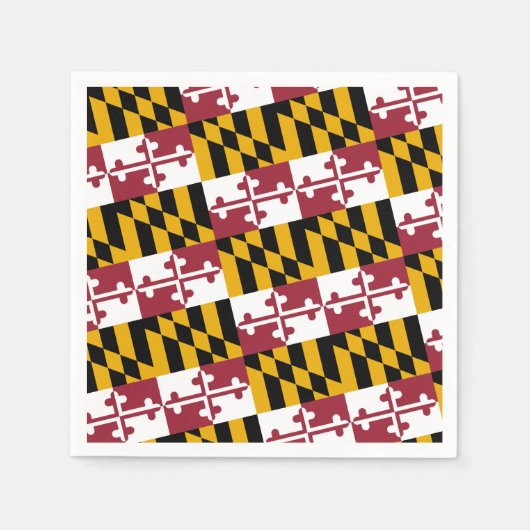 Marylander Flag Design, Flag of Maryland Servet (Voorkant)