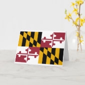 Marylander Flag, Flag of Maryland Kaart (Gele Bloem)