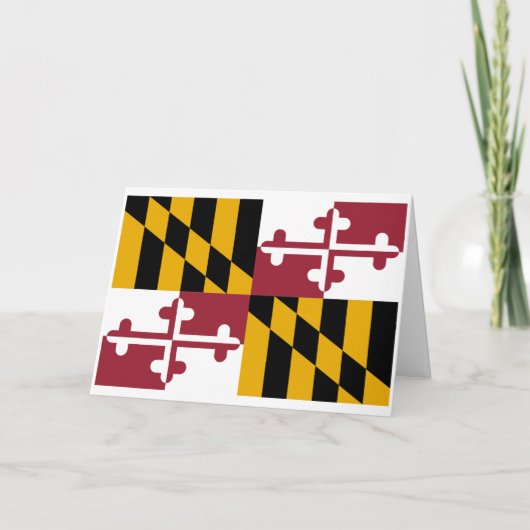 Marylander Flag, Flag of Maryland Kaart (Voorkant)