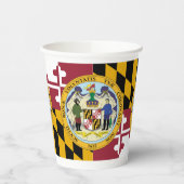 Marylander Flag & Seal Design, Flag of Maryland Papieren Bekers (Links)