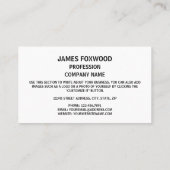 Marylander Flag & Seal Design, Vlag van Maryland Visitekaartje (Achterkant)