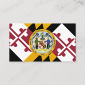 Marylander Flag & Seal Design, Vlag van Maryland Visitekaartje (Voorkant)