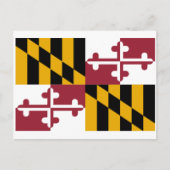 Marylander Flag, vlag van Maryland Briefkaart (Voorkant)