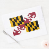 Marylander Flag, vlag van Maryland Rechthoekige Sticker (Envelop)