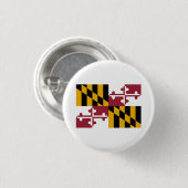 Marylander Flag, vlag van Maryland Ronde Button 3,2 Cm (Voorkant /achterkant)
