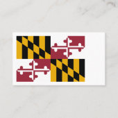 Marylander Flag, vlag van Maryland Visitekaartje (Voorkant)