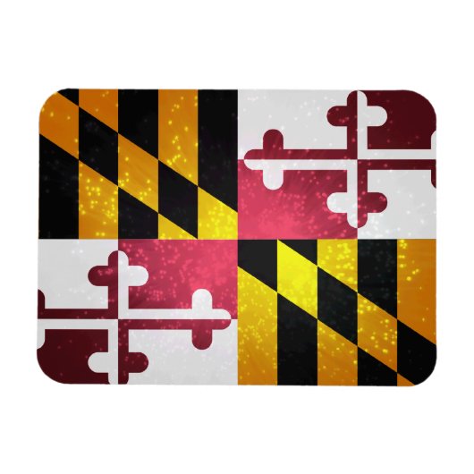 Marylander Vlag Magneet (Horizontaal)