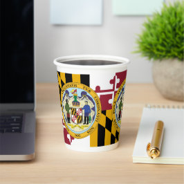 Marylander Vlag & Zegelontwerp, Vlag van Maryland Papieren Bekers