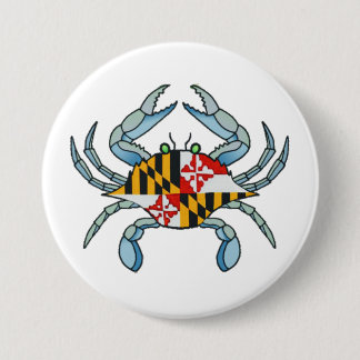 Marylandkrab Ronde Button 7,6 Cm