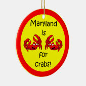 Marylandkrabben Keramisch Ornament (Rechts)