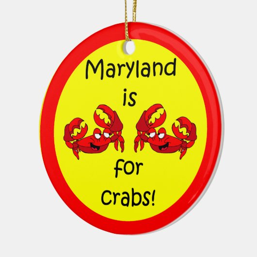 Marylandkrabben Keramisch Ornament (Links)