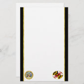 Marylandvlag Briefpapier (Voorkant / Achterkant)