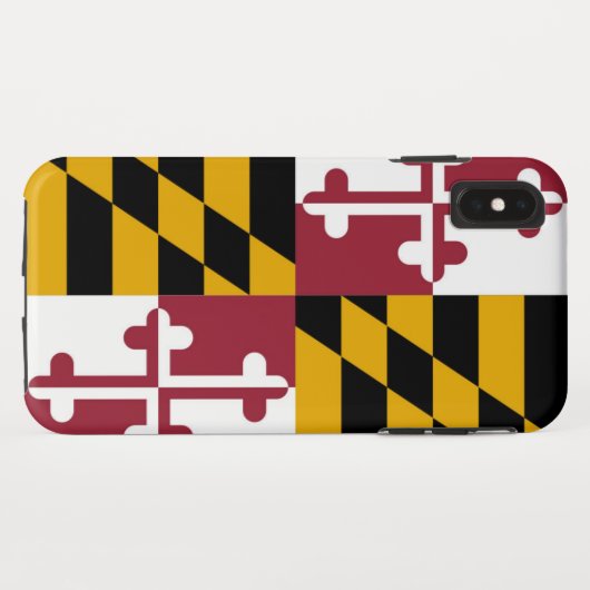Marylandvlag Case-Mate iPhone Case (Achterkant (horizontaal))