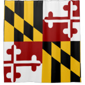 Marylandvlag Douchegordijn (Voorkant)
