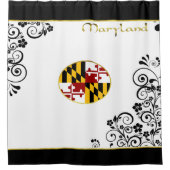 Marylandvlag Douchegordijn (Voorkant)