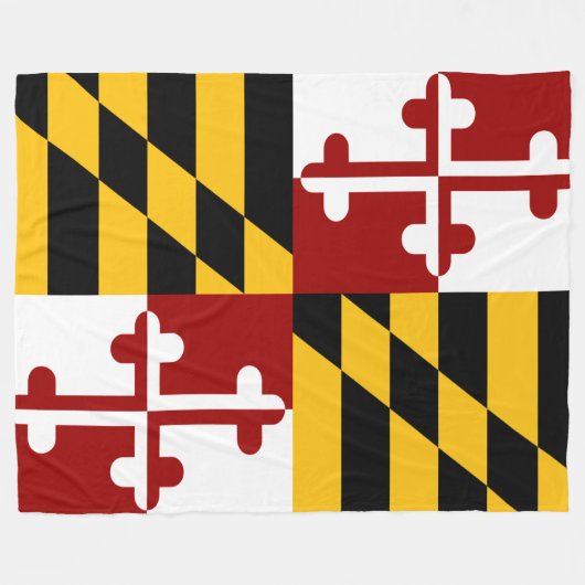 Marylandvlag Fleece Deken (Voorkant (Horizontaal))