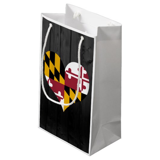 Marylandvlag gekleurd klein cadeauzakje (Achterkant Gekanteld)