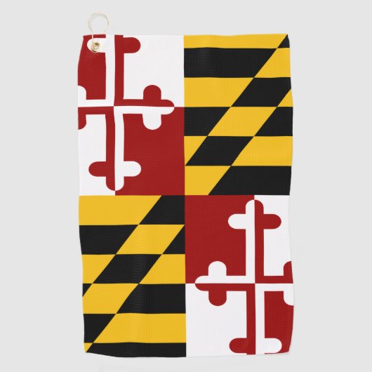 Marylandvlag Golfhanddoek (Voorkant)