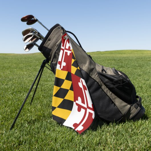 Marylandvlag Golfhanddoek (Groen)