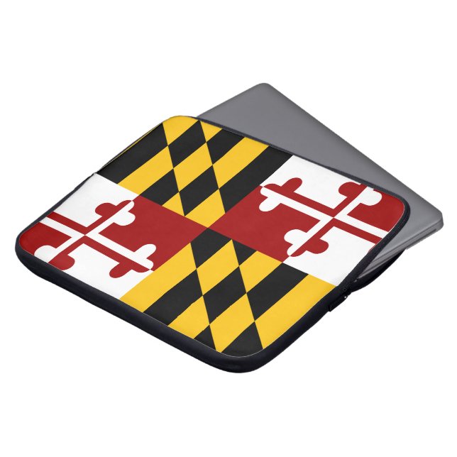 Marylandvlag Laptop Sleeve (Voorkant top)