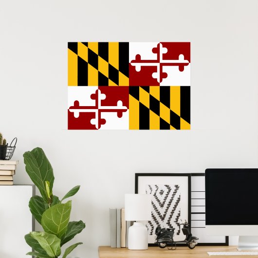Marylandvlag Poster (Thuiskantoor)