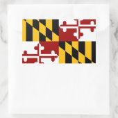 Marylandvlag Rechthoekige Sticker (Tas)