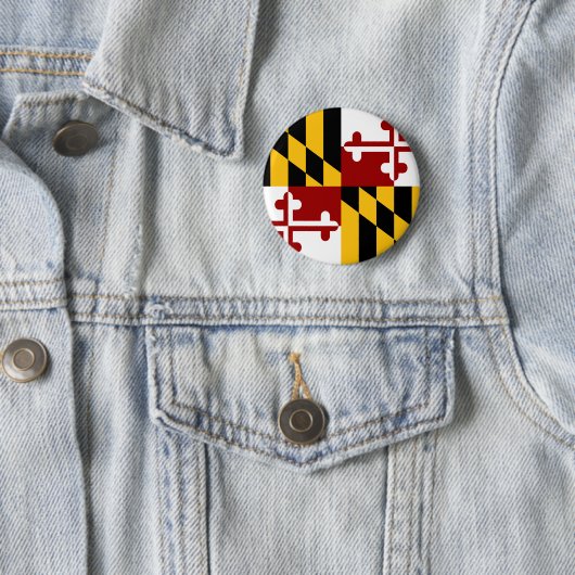 Marylandvlag Ronde Button 5,7 Cm (In situ)