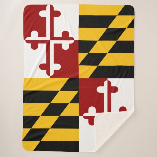 Marylandvlag Sherpa Deken (Voorkant)