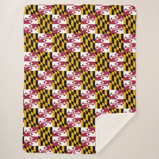 Marylandvlag Sherpa Deken (Voorkant)