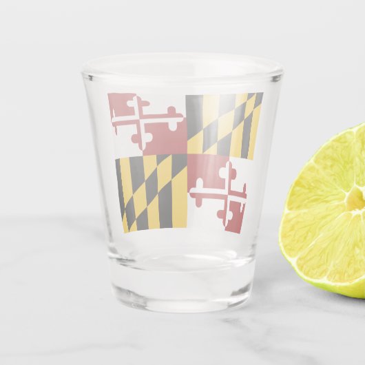 Marylandvlag  shot glas (Achterkant)