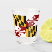 Marylandvlag  shot glas (Voorkant)