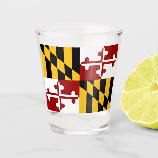Marylandvlag  shot glas (Voorkant)