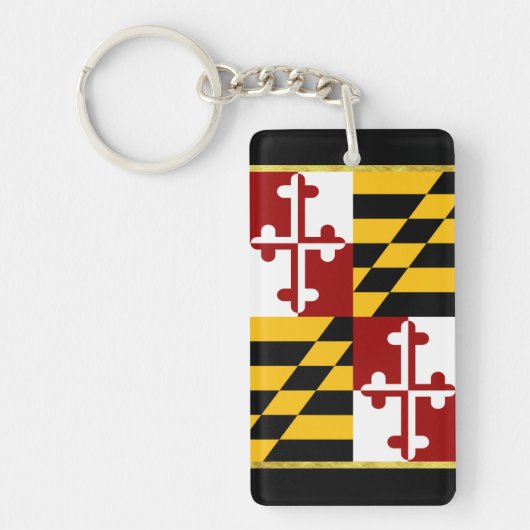 Marylandvlag Sleutelhanger (Voorkant)