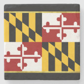Marylandvlag Stenen Onderzetter (Voorkant)
