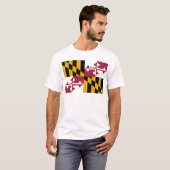 Marylandvlag T-shirt (Voorkant volledig)