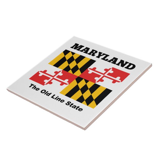 Marylandvlag Tegeltje (Zijkant)