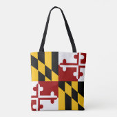 Marylandvlag Tote Bag (Achterkant)