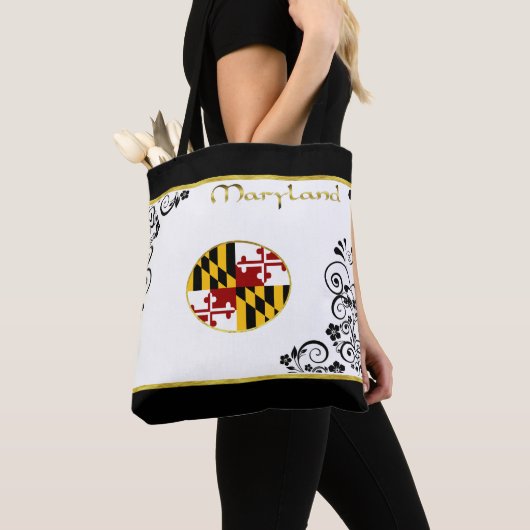 Marylandvlag Tote Bag (Dichtbij)