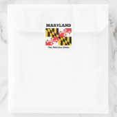 Marylandvlag Vierkante Sticker (Tas)