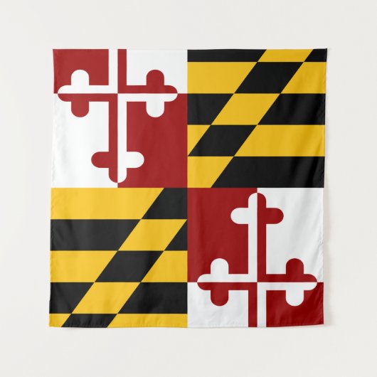 Marylandvlag Wandkleed (Voorkant (horizontaal))