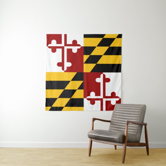 Marylandvlag Wandkleed (In Situ (horizontaal))