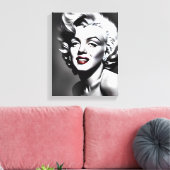 Marylin Monroe Portrait Canvas Afdruk (Insitu (Woonkamer))