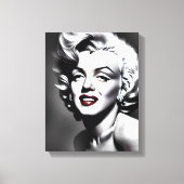 Marylin Monroe Portrait Canvas Afdruk (Voorkant)